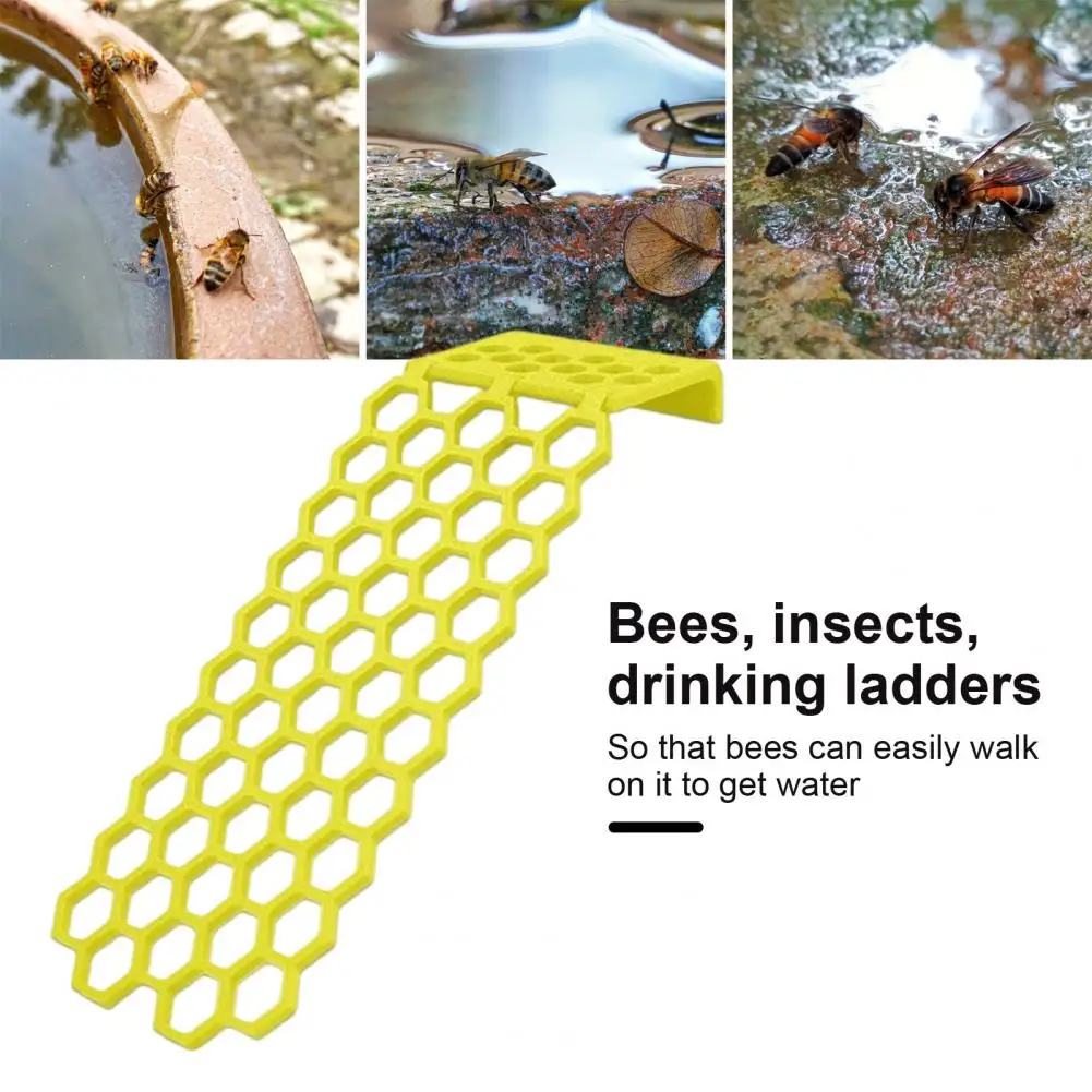 1/2Pcs Floating Bee Ladder Butterfly Water Station Honeycomb Design Corrosion Resistant Outdoor Garden Bee Water Catchers