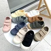 Unisex 2024 New All-match Child Girl Sneakers Flat Heel Children Shoes for Kids Boys Pupils Button Canvas Baby Shoes Kids F08123 1