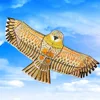 2pcs 1.1m Flat Eagle Kite with 30 Meter Kite Line Children Flying Bird Kites Windsock Garden Cloth Toys Outdoor Toy Kid Gift 4
