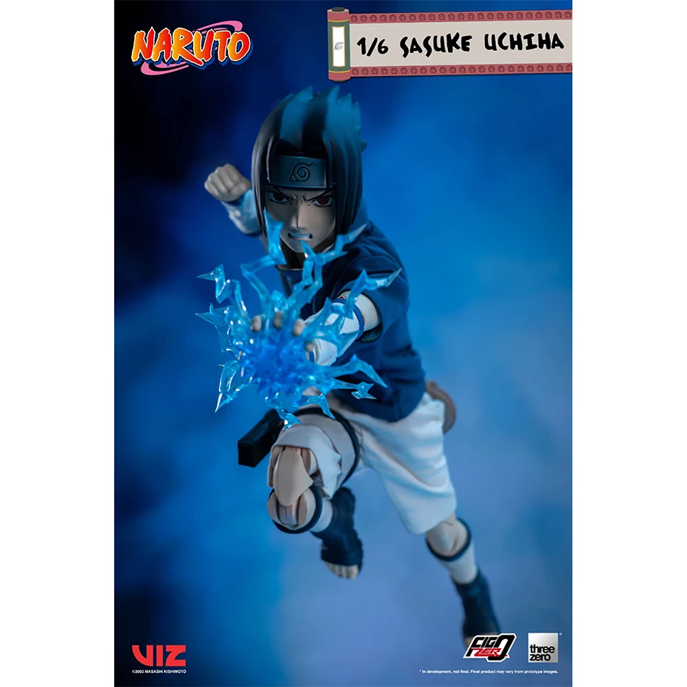 ThreeZero FigZero Série Naruto Sasuke Uchiha 1/6 Ação Anime Figura