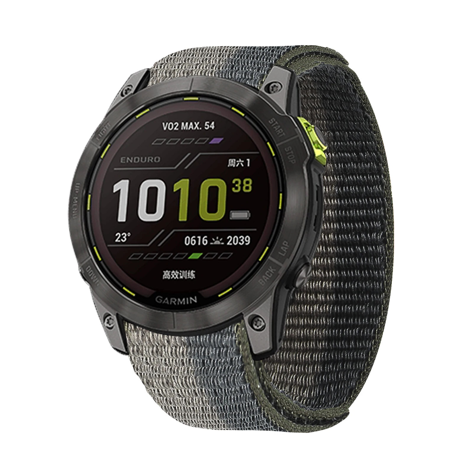 Durable Nylon Hook and Loop Strap Watchband