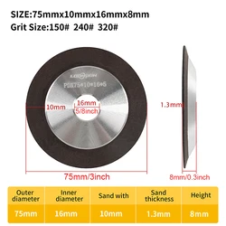 Premium Diamond Grinding Wheel for Precision Metal and Carbide Tool Sharpening - 150 Grit Abrasive Tool