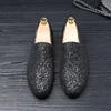 Men's Casual Shoes Mens Comfortable Driving Loafers Light Moccasins Men Fashion Sequins Bling Party Wedding Flats EU Sizes 38-48 5