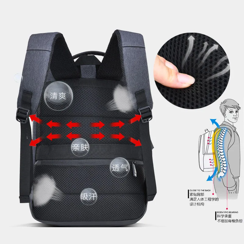 New Backpack Business Casual Backpack Large Capacity Travel Bag Laptop Bag High School Student School Bag
