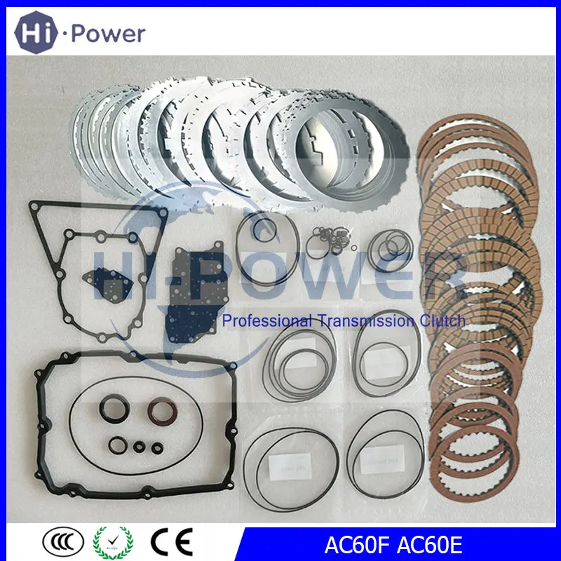 

Комплект фрикционных пластин сцепления коробки передач AC60F AC60E для Toyota Prado л Коробка передач AC60 Ремонтный комплект мастера