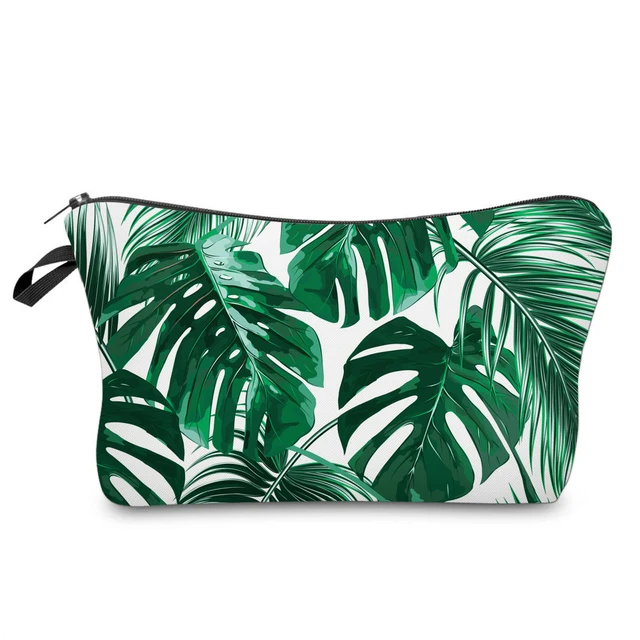 Deanfun Sloth Abstract Art  Cosmetic Bag Waterproof Printing Swanky Turtle Leaf Toilet Bag Custom Style for Travel  51476 51910