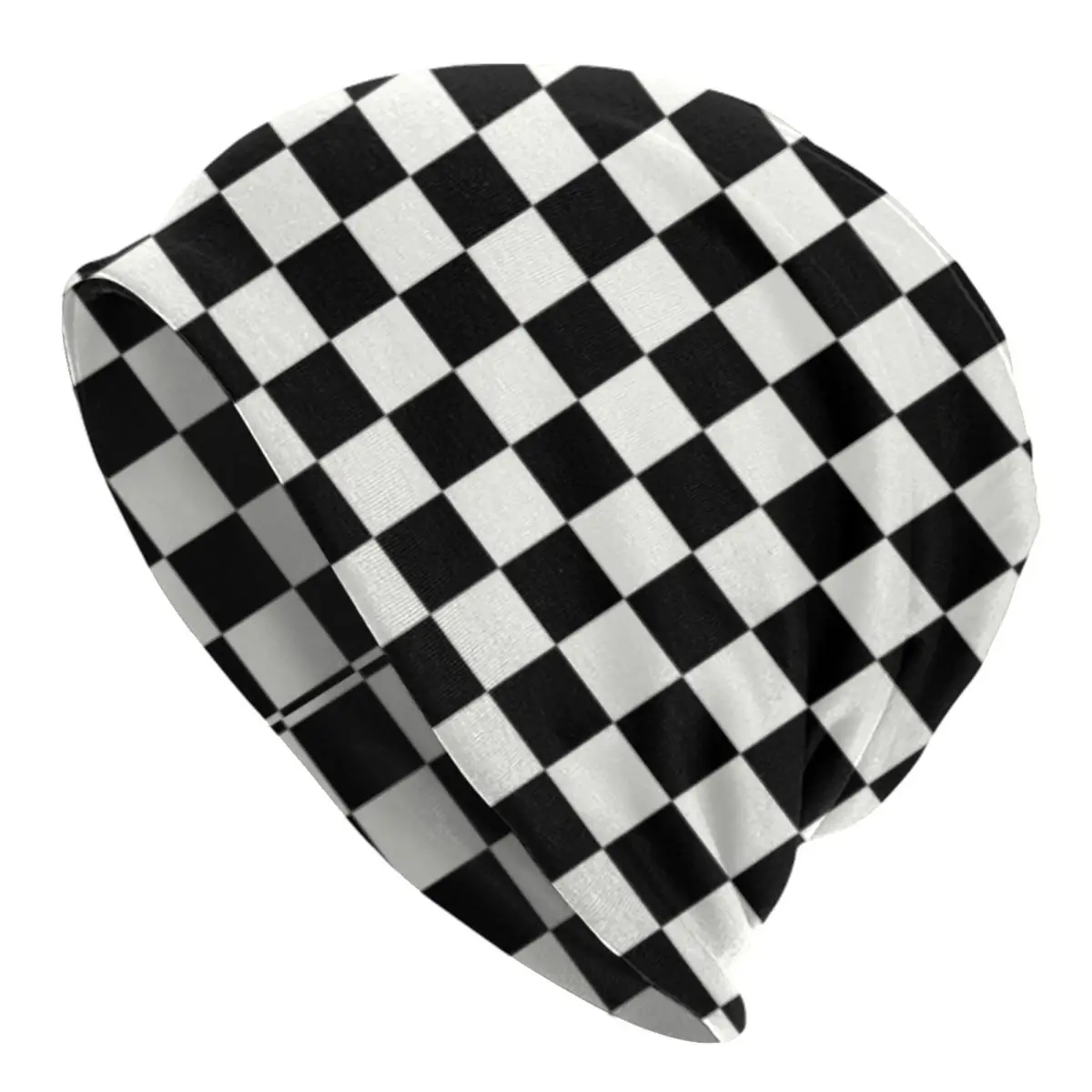 

Classic Checkerboard Skullies Beanies Caps Men Women Unisex Outdoor Winter Warm Knitted Hat Adult Chess Board Bonnet Hats