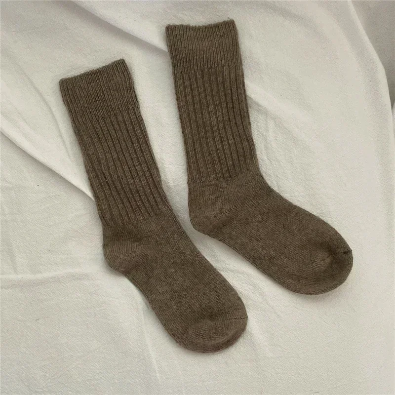 Cozy Wool Cashmere Thermal Socks - Women's Warm Crew Socks