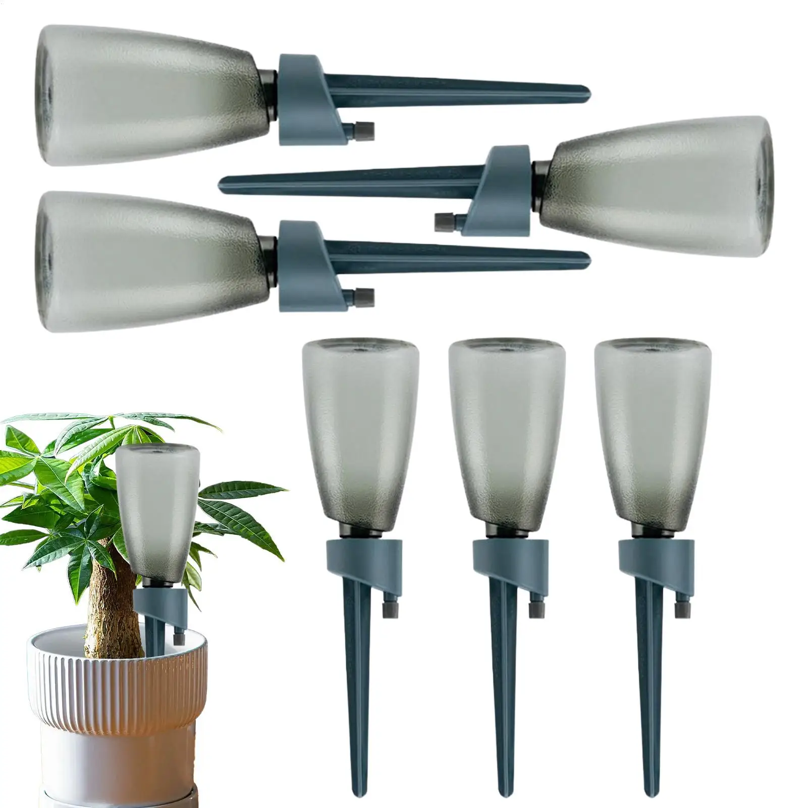 6Pcs Pflanzen Wasser Feeder Automatische Garten Wasser Gerät Pflanzen Bewässerung Selbst Bewässerung Tropf Bewässerung Geräte Wasser Dispenser