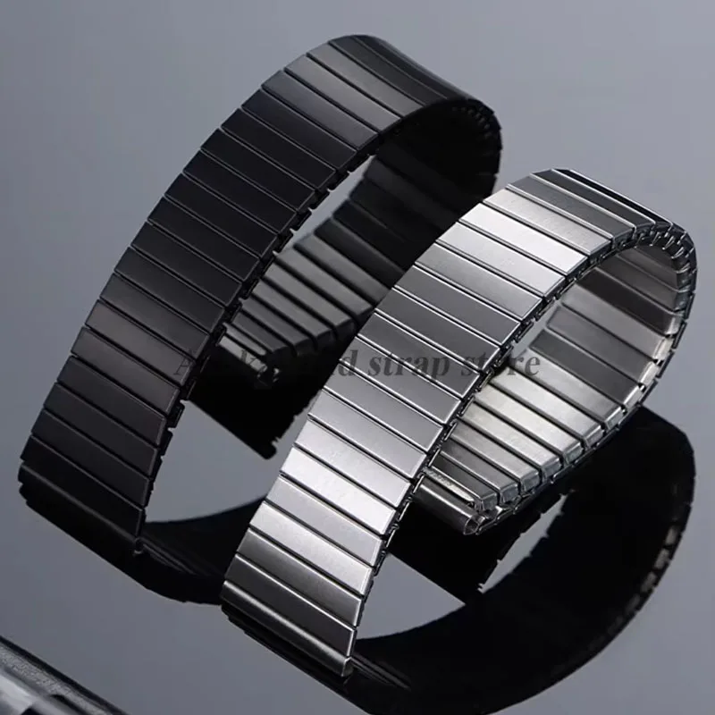 Elastic Stretch Stainless Steel Watch Band - Flexible Strap