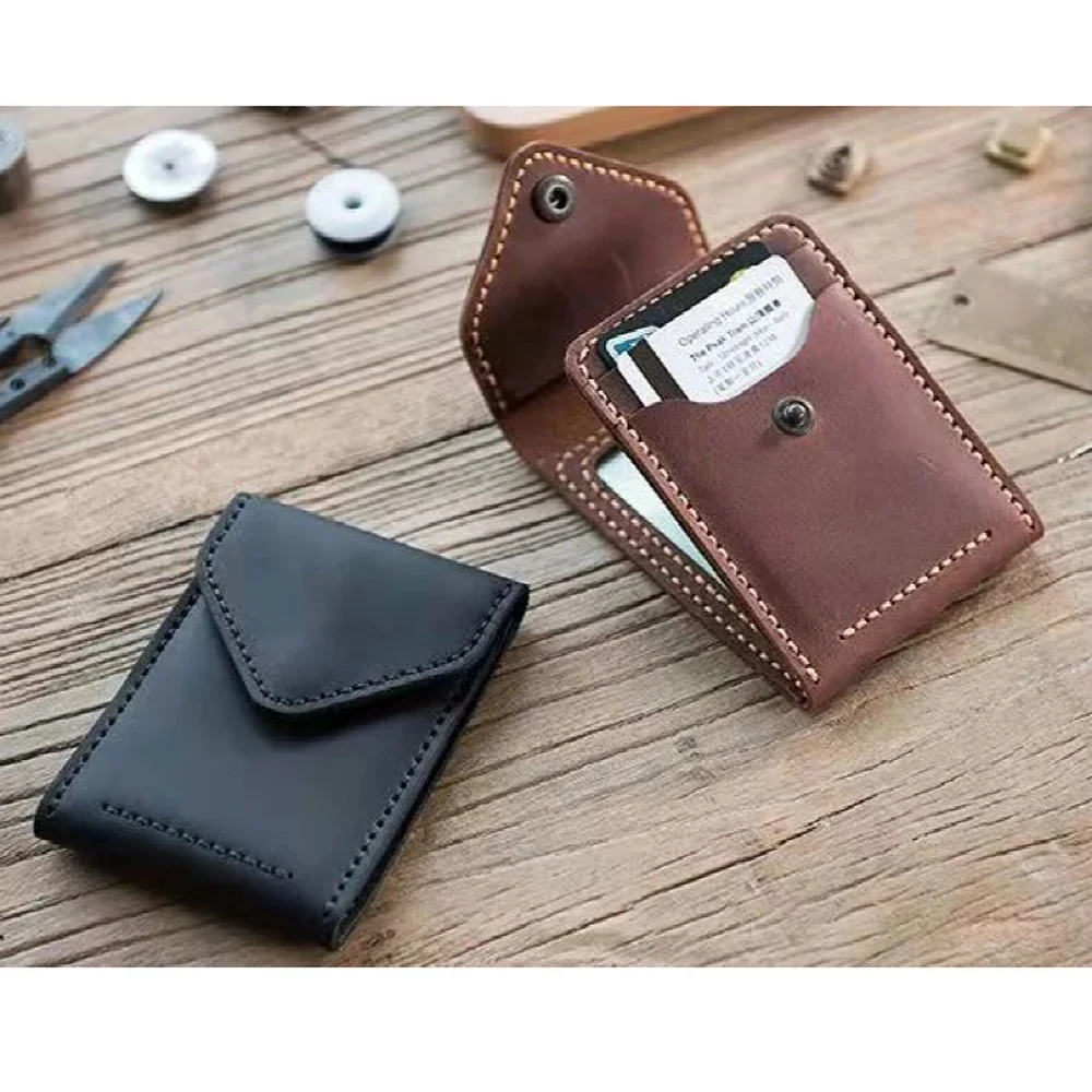 500gsm kraft paper cardholder sewing pattern leather craft drive license bag die cutting template 19x18x1.5cm Leather Craft Template Sewing Template