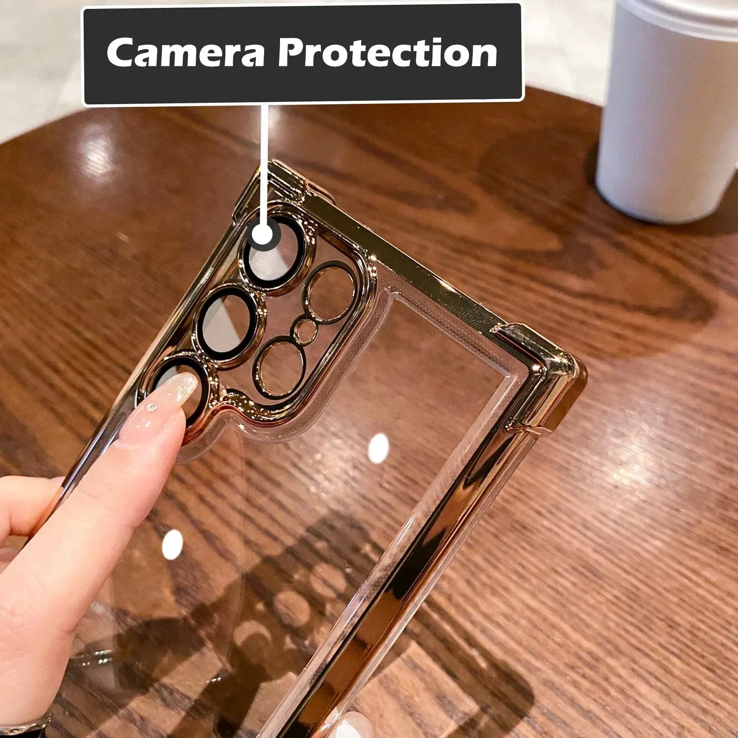 Shookproof Ultra Plating Silicone Lens Case