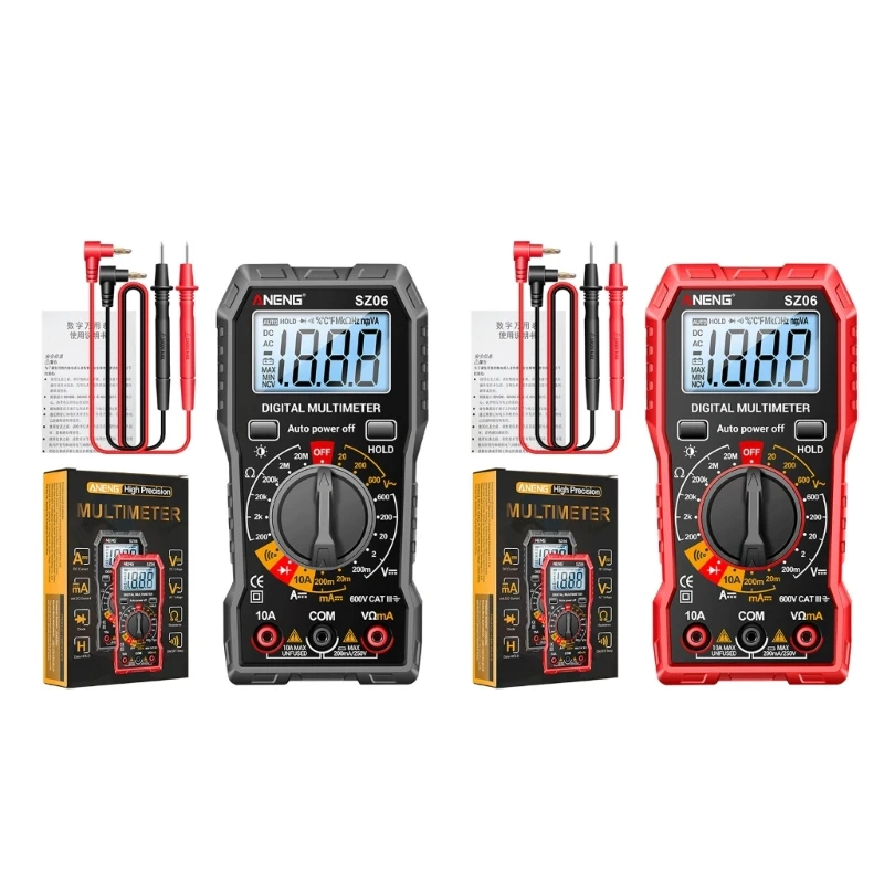 Multimetro Digitale Tascabile Amperometro Tester Tensione Ohm