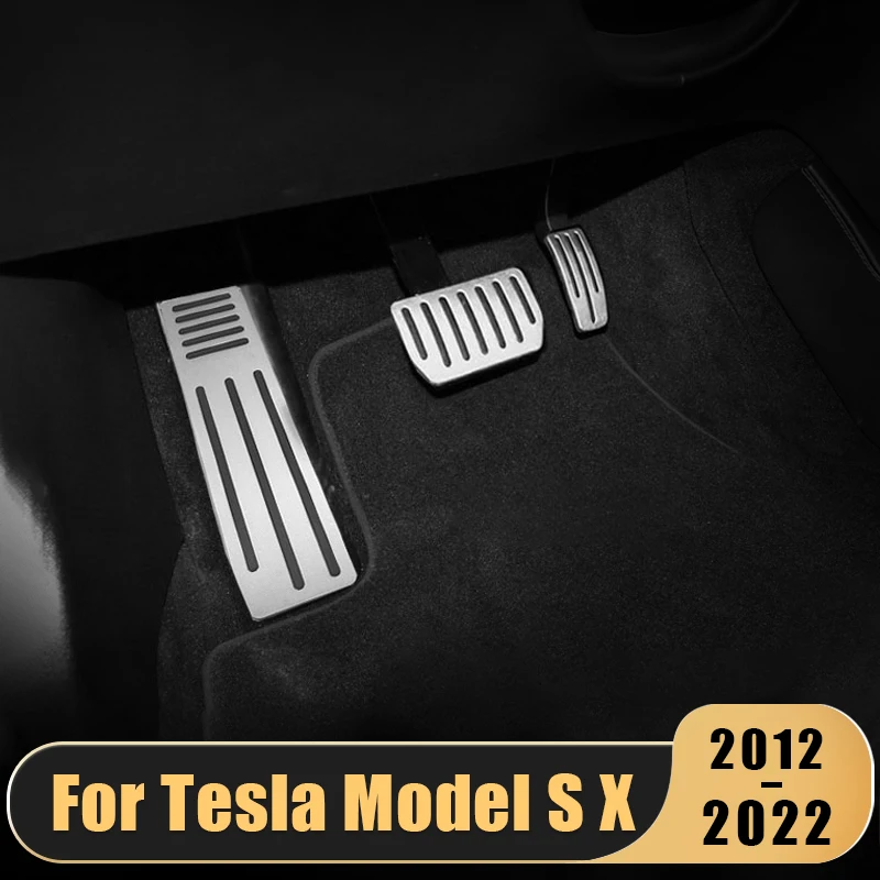 

For Tesla Model S Model X 2014-2018 2019 2020 2021 2022 Car Foot Pedal Cover Fuel Accelerator Brake Pedal Rest Pedal Accessories