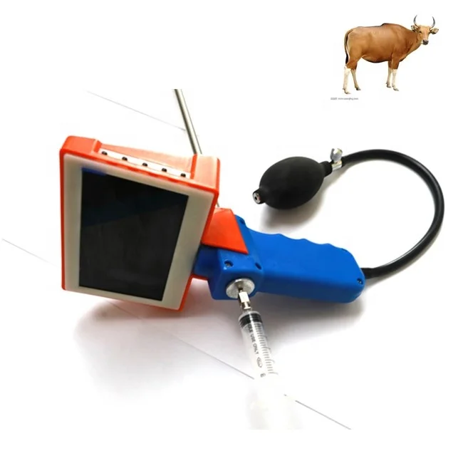 

Portable waterproof hand held digital cow horse cattle sheep veterinary insemination instrument