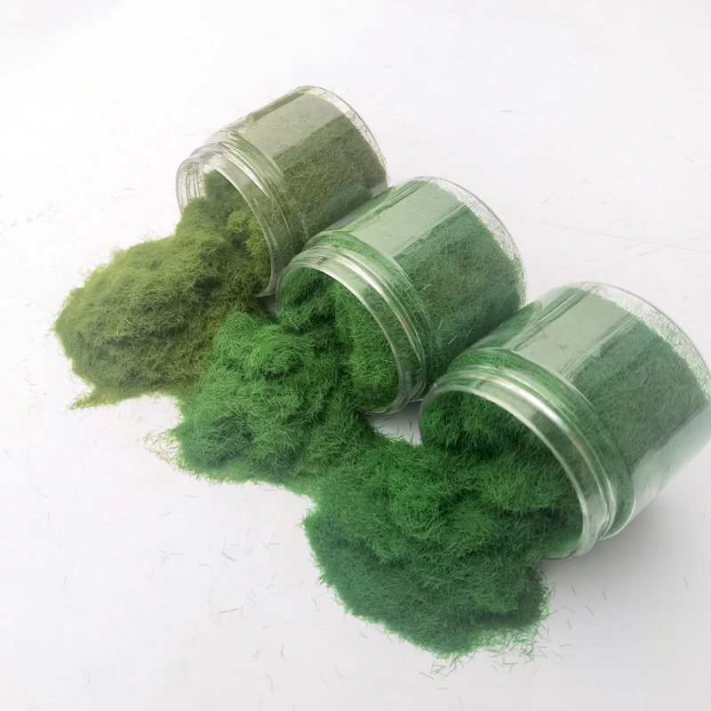 50ml 1.5/3/5/8mm Static Grass Powder Turf Flocking Nylon Materials Foliage Diy Landscape HO N Z Scale Railway Train Diorama Kits static grass powder