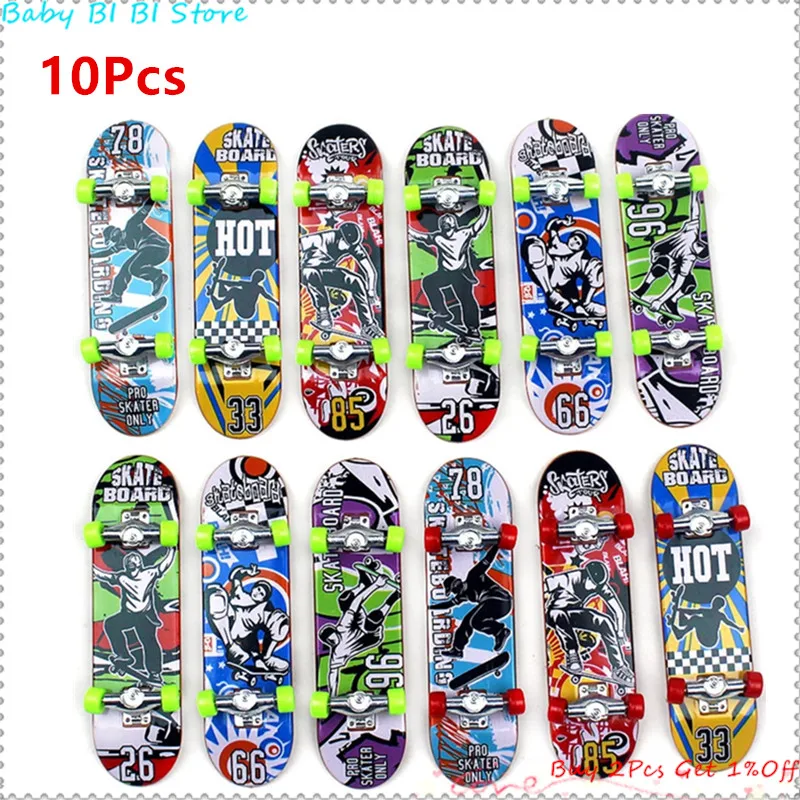 Kids Mini Fingerboard Set 10Pcs/5/1Pc Boys/Girls Birthday Gifts Kids 6-8 Creative Professional Stents Fingers Skate finger skateboard toys fingerboard set