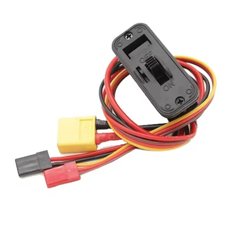 Heavy Duty RC On/Off Switch Power Switch XT60 Male to JR/Futaba Plug ...