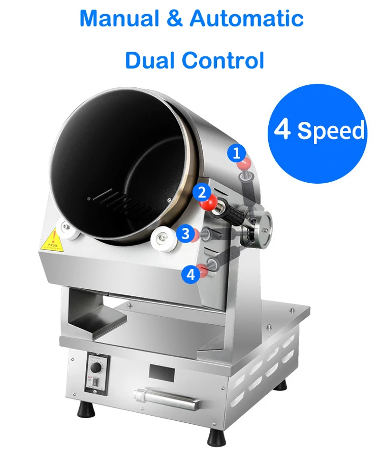 Restaurant Automatic Fried Rice Mixer Machine Rotating Smart Robot Cooker Wok Chef Automatic Cooking Machine Intelligent Cooking kjmr v three dimensional rotary mixer rocking and rotating large self blood anti coagulation laboratory shaker