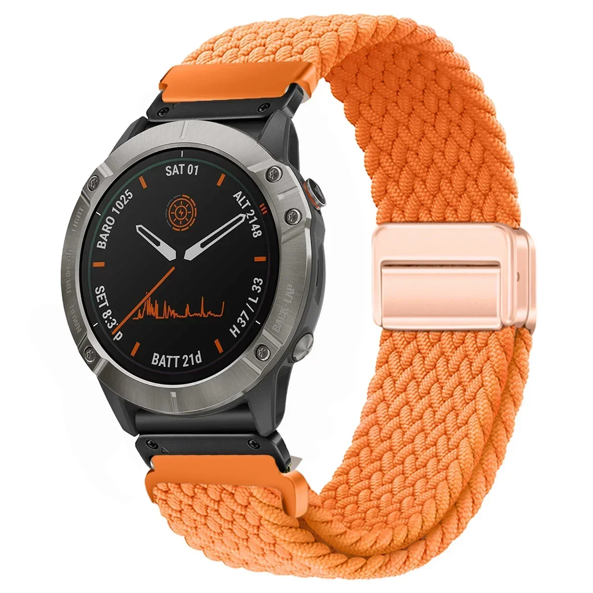 Enhanced Nylon QuickFit Smartwatch Strap - Universal 22/26mm Wristband