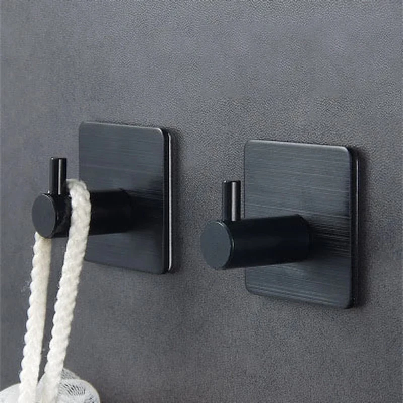 

2/4/6PCS Aluminum Alloy Robe Hook Towel Hooks Self Adhesive Wall Coat Racks Rustproof Hook Kitchen Bathroom Accessories