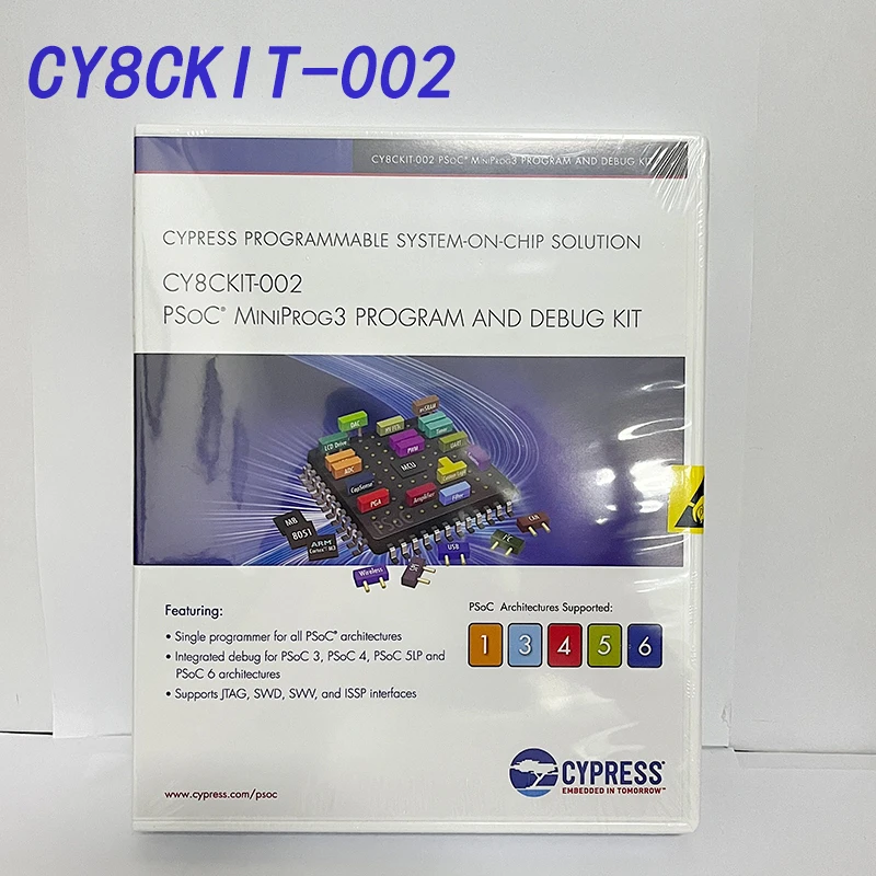 

CY8CKIT-002 Cypress ПРОГРАММАТОРЫ-процессорный PSoC Miniprog3 комплект для PSoC 1, 3, 5