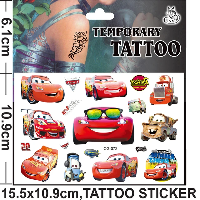 6pcs Cool Construction Vehicle Cartoon Temporary Tattoo Stickers Set (e.g.  Excavator, Bulldozer, Crane, Etc.) With Waterproof Feature Black Friday |  SHEIN USA