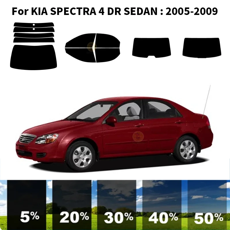 

Precut nanoceramics car UV Window Tint Kit Automotive Window Film For KIA SPECTRA 4 DR SEDAN 2005-2009