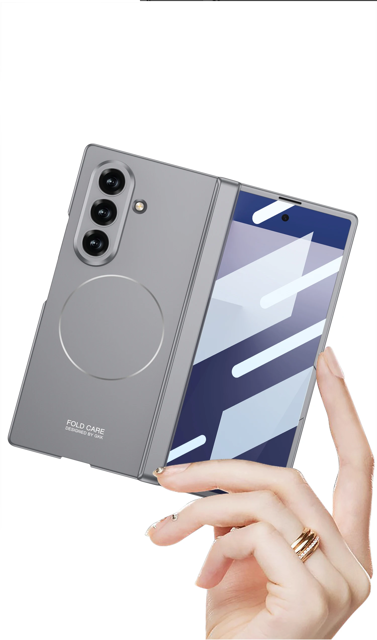 Magnetic Hinge All-included Case For Samsung Galaxy Z Fold 7 Screen Glass Wirele