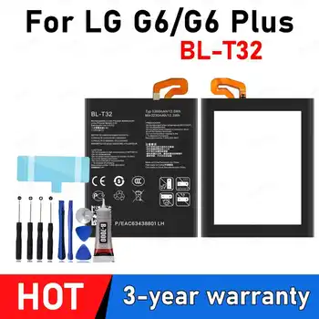 Batteria originale BL-T32 3300mAh per LG G6 G600L G600S G600K G600V H871 H872 H873 LS993 US997 VS988 T32 BLT32 batterie del telefono