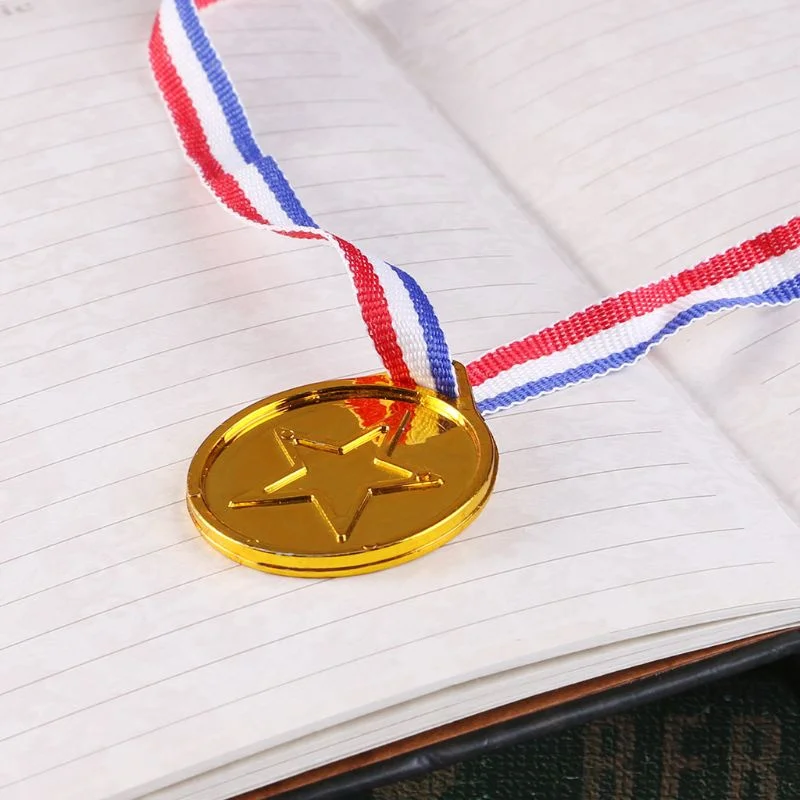 Accesorios de medallas para niños, medalla de ganador, competición deportiva, clasificación de aprendizaje, premio de fiesta, accesorio de recompensa, 10 piezas