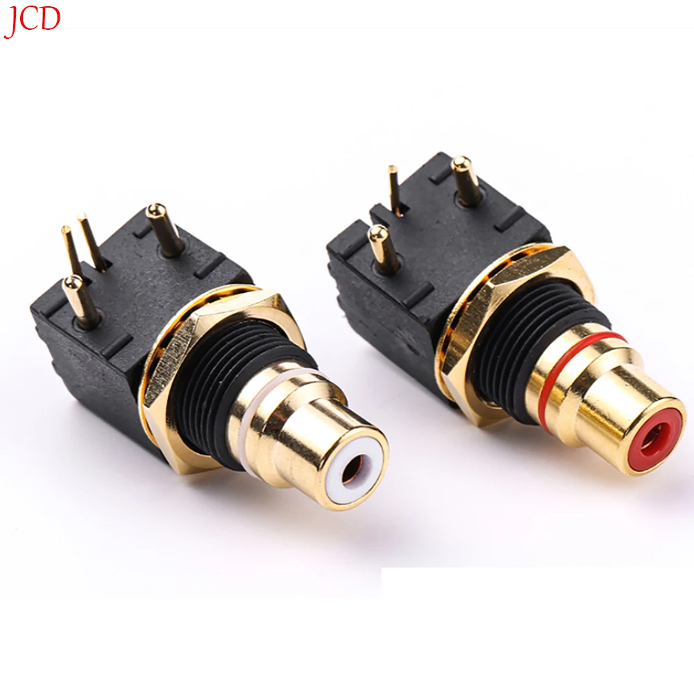 

1Pcs High Quality Copper Gold Plated RCA Terminal Female Jack PCB Socket Connector