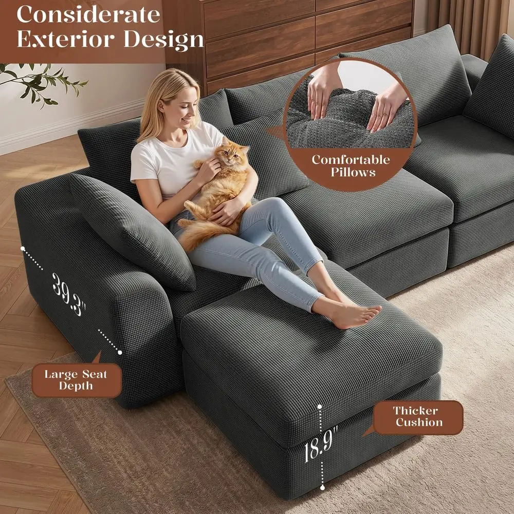 L Shape Cloud Sofa 5