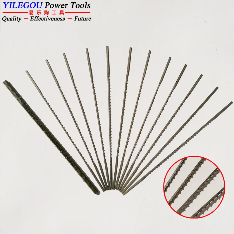 12 48 144 Pieces 130mm Scroll Saw Blades Cutting Wood, Metal. 5" Jig
