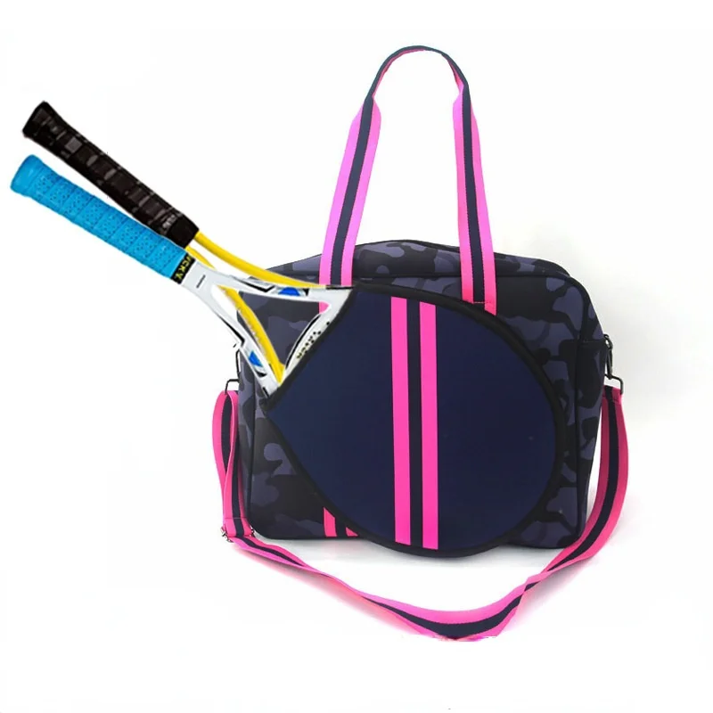 Portable Badminton Net Women's Tennis Bags, Tennis Shoulder Bag