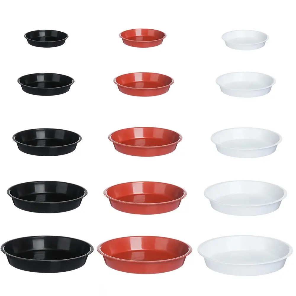 3Pcs Plant Saucer 4/6/7/8/10inch Drip Trays Plastic Tray Saucers Indoor Outdoor Garden Round Flower Pot