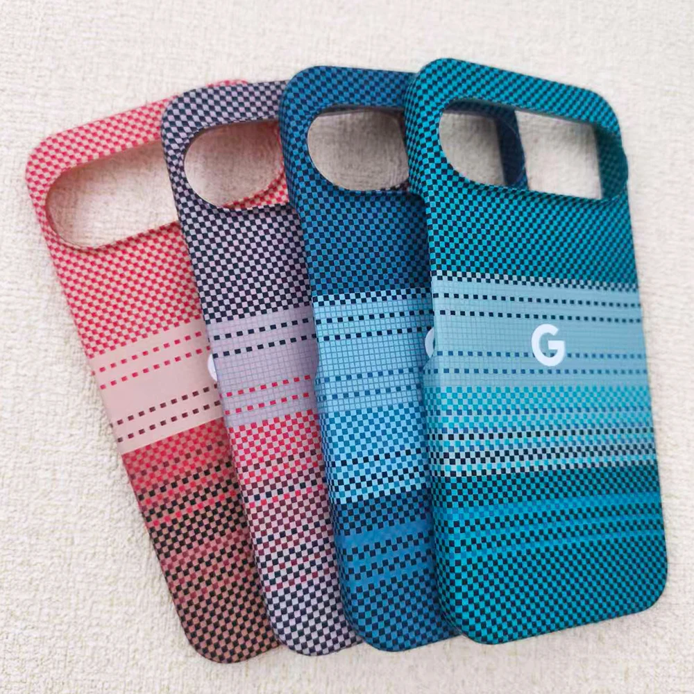 Frameless Carbon Fibre Magnetic Phone Case with Wireless Charging and Shockproof Protection