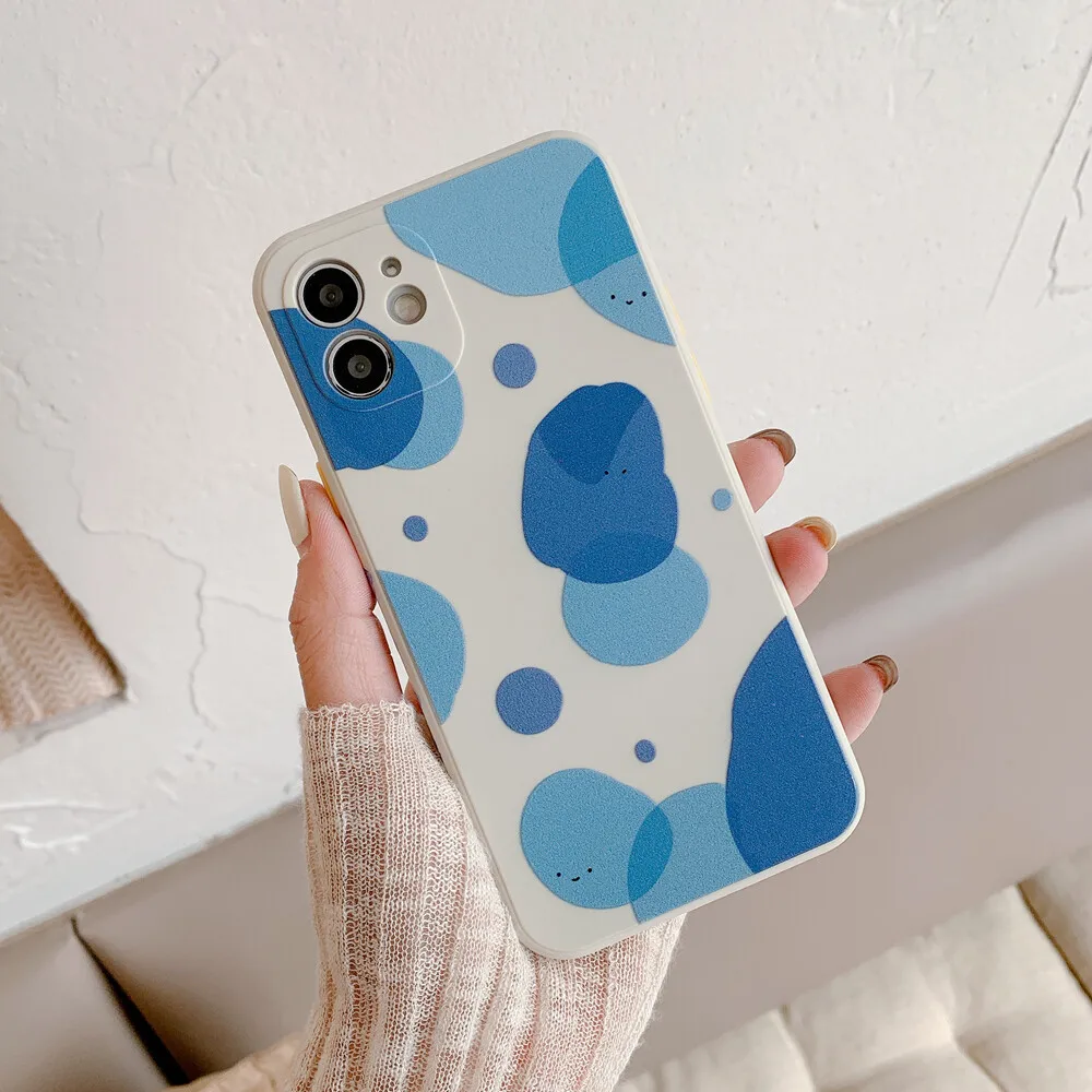 Оригинальный чехол NOHON с акварельным ореолом для телефона IPHONE 13 12 11 PRO MAX MINI XS XR 8 PLUS