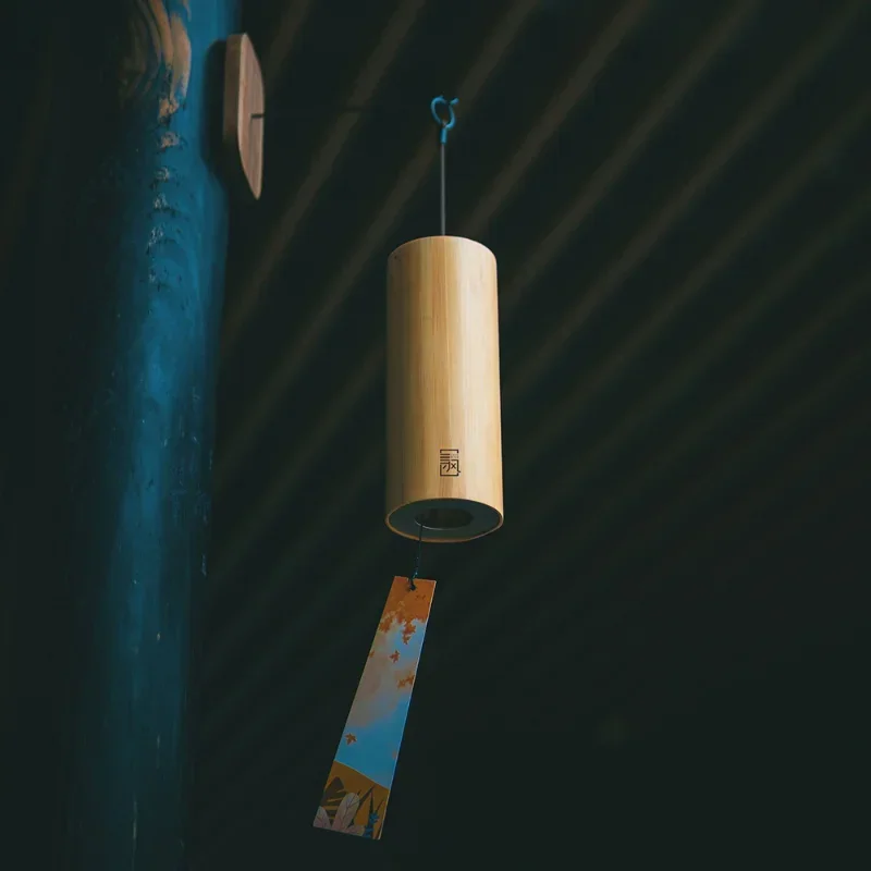 Home Bamboo Wind Chimes Windchime Windbell for Outdoor Garden Decoration Zen Meditation Relaxation Chord Hanging Wind Chimes 4