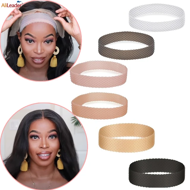 Small Silicone Band To Fix Wig Glueless Wig Grip Headband Black Anti Slip  Silicone Wig Band Soft Elastic Wig Band For Edges 22Cm - AliExpress