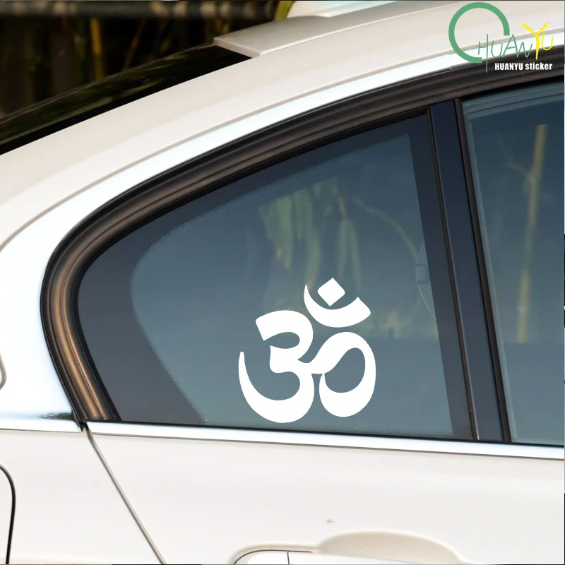 Slap-Art OM Symbol- Chrome Vinyl Decal Sticker