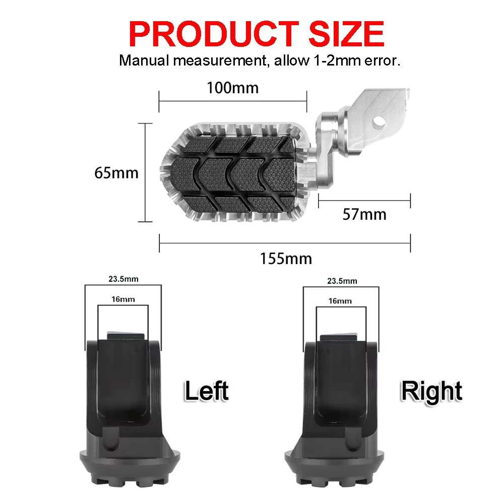 Motorcycle Footrests Accessories For BMW R1200GS R1250GS etc.
