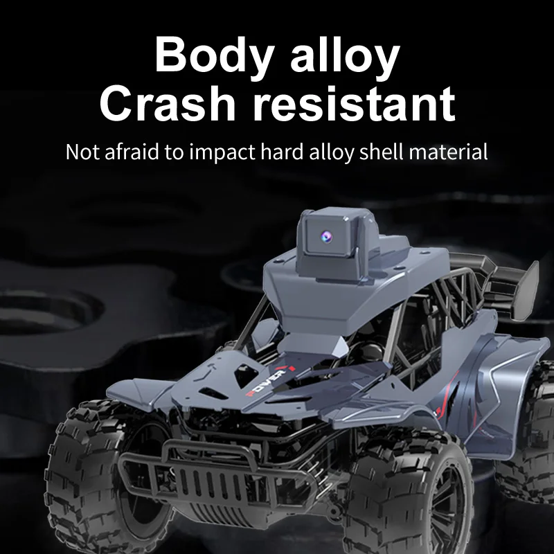 카메라가 장착된 RC카 LCD 리모컨 FPV 실시간 전송 고속 2.4g 원격 조종 자동차 음성 채팅 장난감 어린이 및 성인용