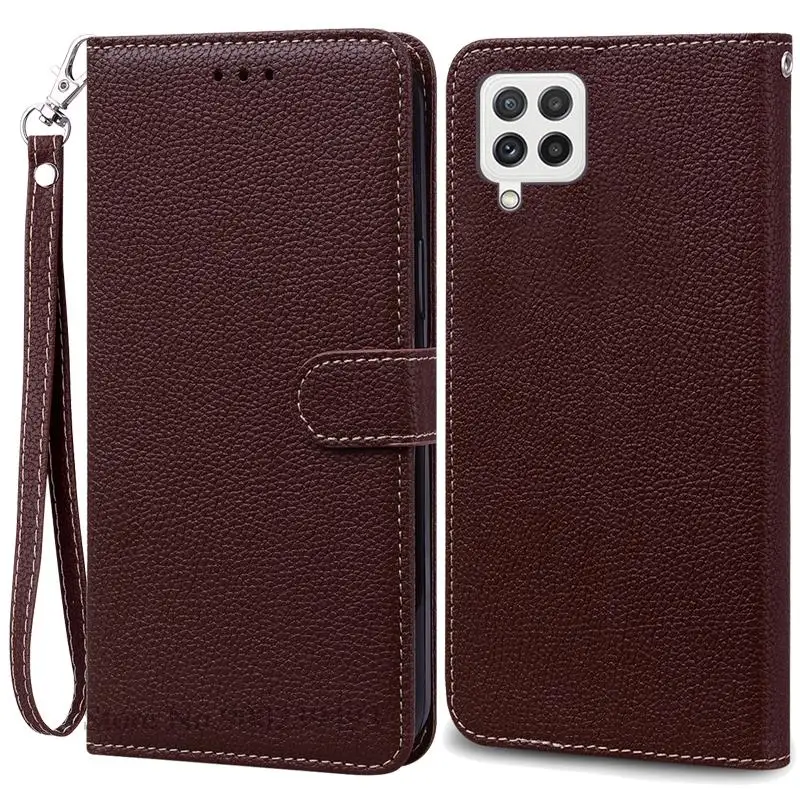 Leather Wallet Flip Case Soft Silicone Cover for Samsung Galaxy M32 - Stylish Protective s