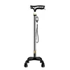 Multifunctional aluminum alloy crutches with lights, four-legged walking sticks, LED height-adjustable trekking sticks 5