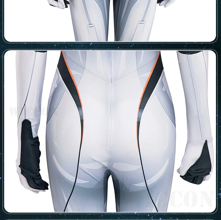 Firefly Cosplay Battle Dresses Game Honkai Star Rail Cos Jumpsuit White Uniform Wig Full Set Suit Women Halloween Party RolePlay 35