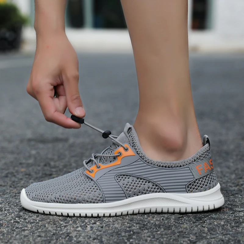 

Outdoor Couple Running Shoes Non Slip Sneakers Breathable Mesh Anti Slippery Sport Shoes Lightweight Walking Shoes For Man