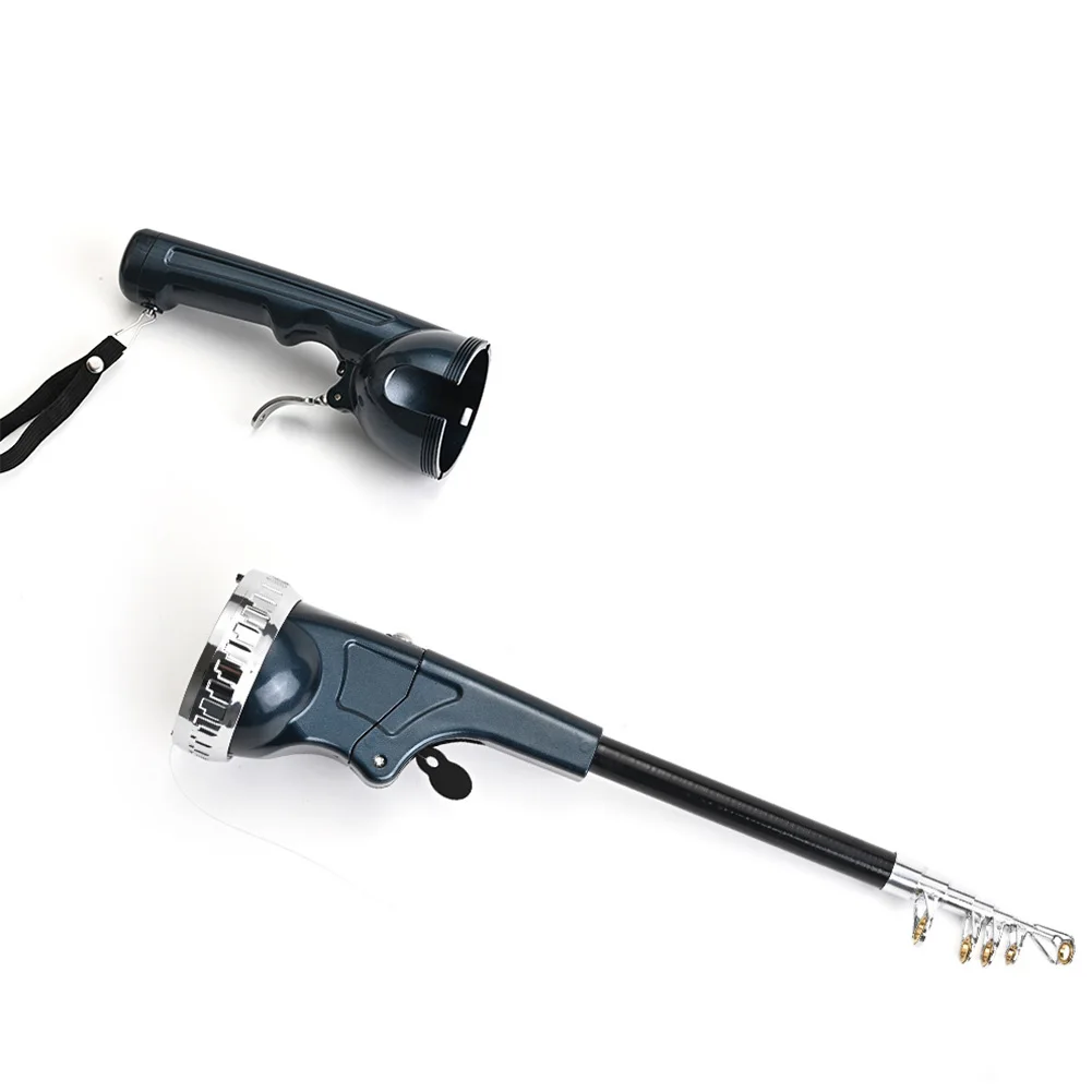 Folding Fishing Pole Telescopic Travel Rods with Reel Line Spinning Rod Carbon Fiber for Outdoor Fishing Gifts for Men