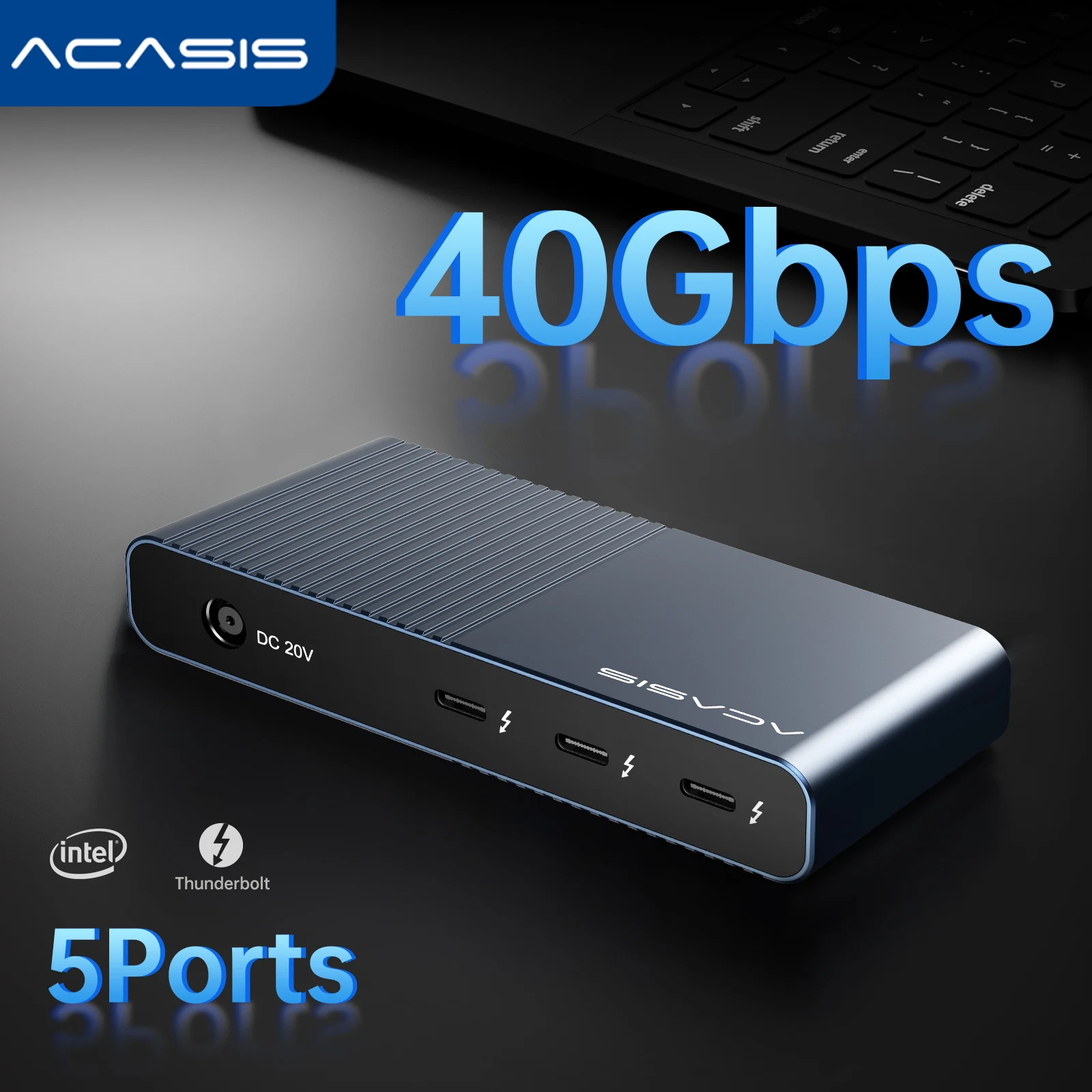 Acasis Thunderbolt 4 док-станция 40 Гбит/с USB 4