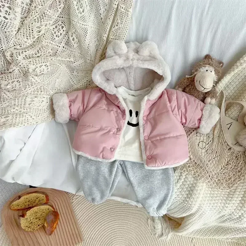 Children Kids Jackets for Girls Coat Winter Boy Girl Hoodies Clothes Newborn Baby Outwear Outfits Toddler Kid Clothing 0-7Y